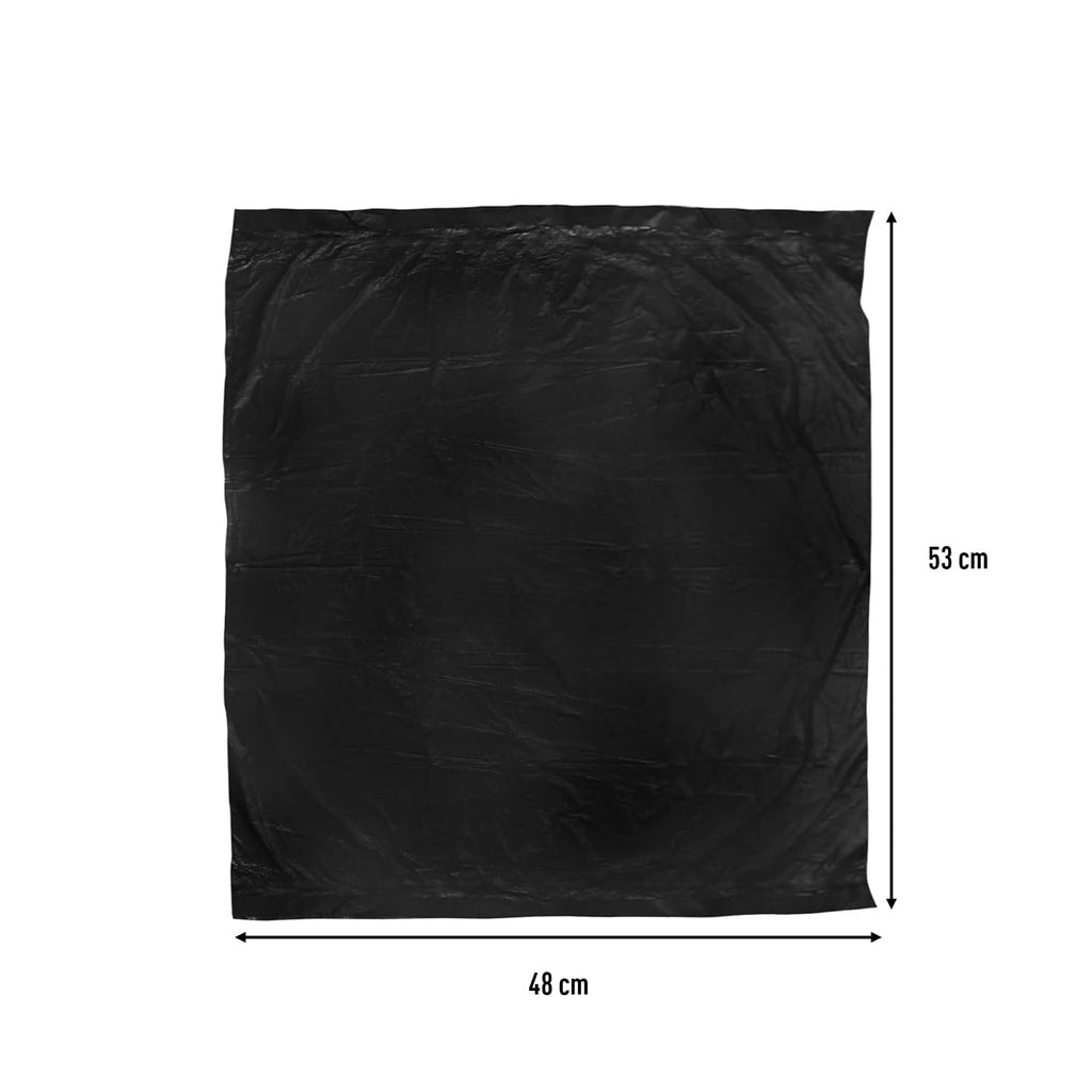 Amazon Brand - Presto! Garbage Bags | Medium | 180 Count | 30 Bags X 6 Rolls | 19 X 21 Inches | For Dry & Wet Waste | Black