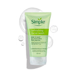 Simple Kind To Skin Refreshing Facial Wash 150 ml | 100% Soap-Free Facewash that doesn't dry out your skin| For All Skin Types