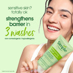 Simple Kind To Skin Refreshing Facial Wash 150 ml | 100% Soap-Free Facewash that doesn't dry out your skin| For All Skin Types