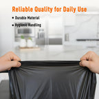 Amazon Brand - Presto! Garbage Bags | Medium | 180 Count | 30 Bags X 6 Rolls | 19 X 21 Inches | For Dry & Wet Waste | Black
