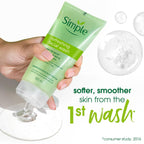 Simple Kind To Skin Refreshing Facial Wash 150 ml | 100% Soap-Free Facewash that doesn't dry out your skin| For All Skin Types