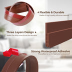 Nirency Door Bottom Seal Strip for Gaps, Waterproof, Dust & Insect Blocker for Door, Self Adhesive Guard for Wooden, Metal & Glass Doors (5 cm X 100 cm) (Black)