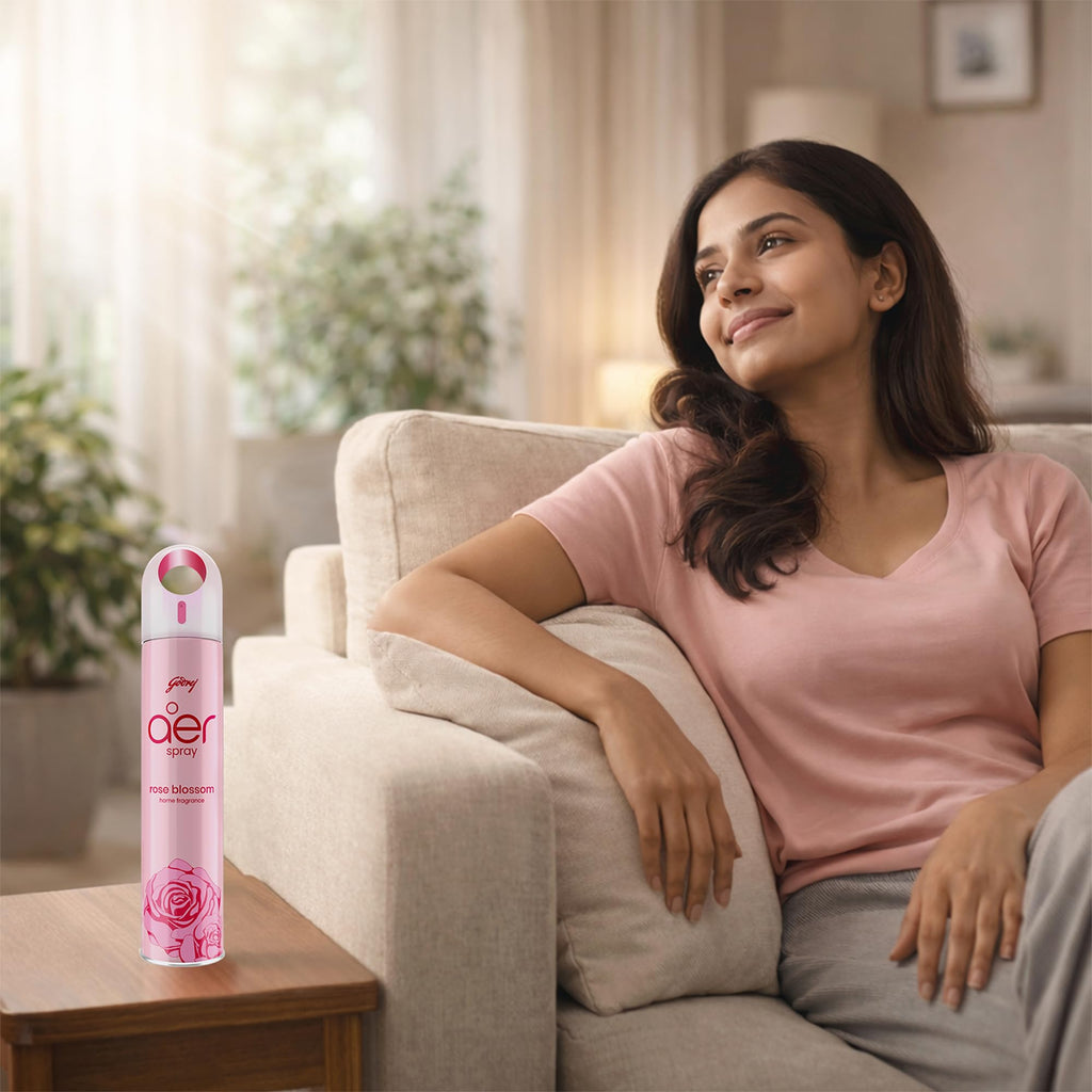 Godrej aer Spray | Room Freshener for Home & Office - Cool Aqua (180 ml)