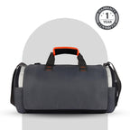 Gear Cross Training 9"/29L Large Water Resistant Duffle Bag | Travel Bag | Gym Bag for Men & Women (Black - Grey)