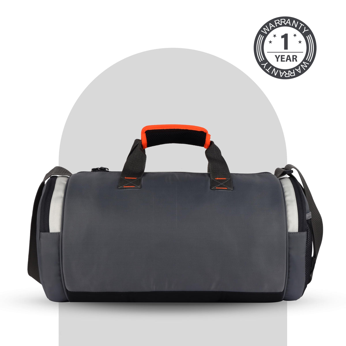 Gear Cross Training 9"/29L Large Water Resistant Duffle Bag | Travel Bag | Gym Bag for Men & Women (Black - Grey)