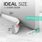 Nirency Door Bottom Seal Strip for Gaps, Waterproof, Dust & Insect Blocker for Door, Self Adhesive Guard for Wooden, Metal & Glass Doors (5 cm X 100 cm) (Black)