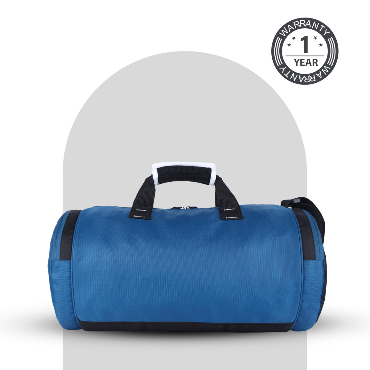 Gear Cross Training 9"/29L Large Water Resistant Duffle Bag | Travel Bag | Gym Bag for Men & Women (Black - Grey)