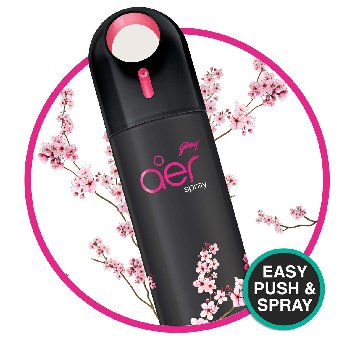 Godrej aer Spray | Room Freshener for Home & Office - Cool Aqua (180 ml)