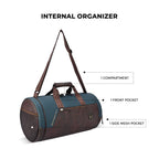 Gear Cross Training 9"/29L Large Water Resistant Duffle Bag | Travel Bag | Gym Bag for Men & Women (Black - Grey)