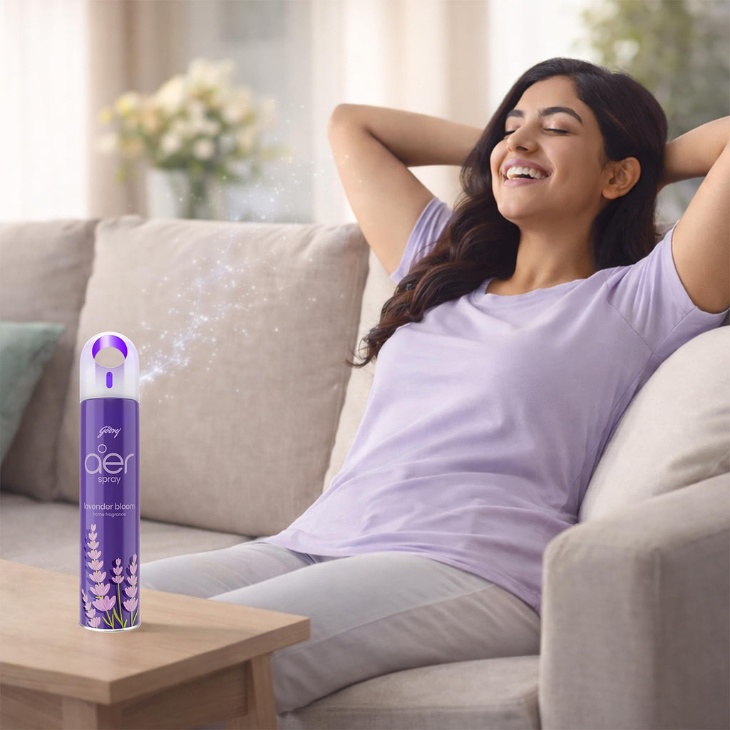 Godrej aer Spray | Room Freshener for Home & Office - Cool Aqua (180 ml)
