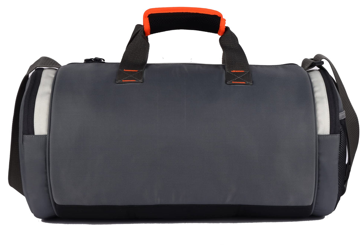 Gear Cross Training 9"/29L Large Water Resistant Duffle Bag | Travel Bag | Gym Bag for Men & Women (Black - Grey)