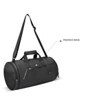Gear Cross Training 9"/29L Large Water Resistant Duffle Bag | Travel Bag | Gym Bag for Men & Women (Black - Grey)