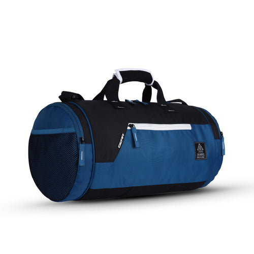 Gear Cross Training 9"/29L Large Water Resistant Duffle Bag | Travel Bag | Gym Bag for Men & Women (Black - Grey)