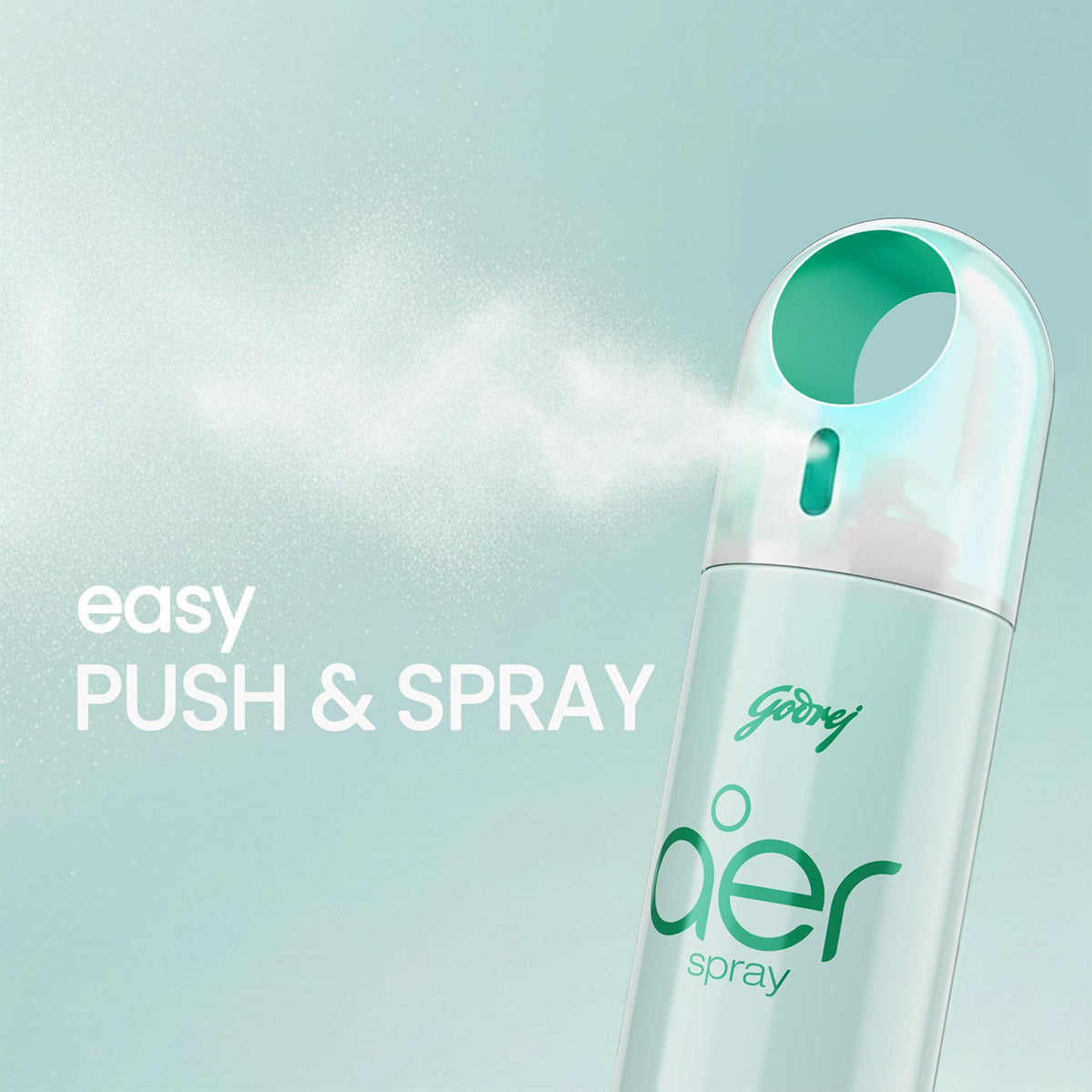 Godrej aer Spray | Room Freshener for Home & Office - Cool Aqua (180 ml)