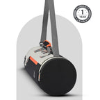 Gear Cross Training 9"/29L Large Water Resistant Duffle Bag | Travel Bag | Gym Bag for Men & Women (Black - Grey)