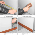 Nirency Door Bottom Seal Strip for Gaps, Waterproof, Dust & Insect Blocker for Door, Self Adhesive Guard for Wooden, Metal & Glass Doors (5 cm X 100 cm) (Black)
