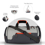 Gear Cross Training 9"/29L Large Water Resistant Duffle Bag | Travel Bag | Gym Bag for Men & Women (Black - Grey)